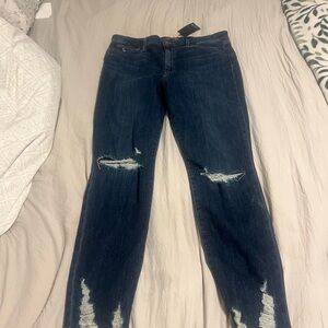 Joe's Jeans Blue Skinny Distressed Denim